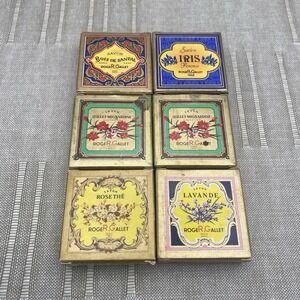 6pcs Roger & Gallet .4oz Soaps Mixed Lot Iris Lavender Tea Rose Sandalwood